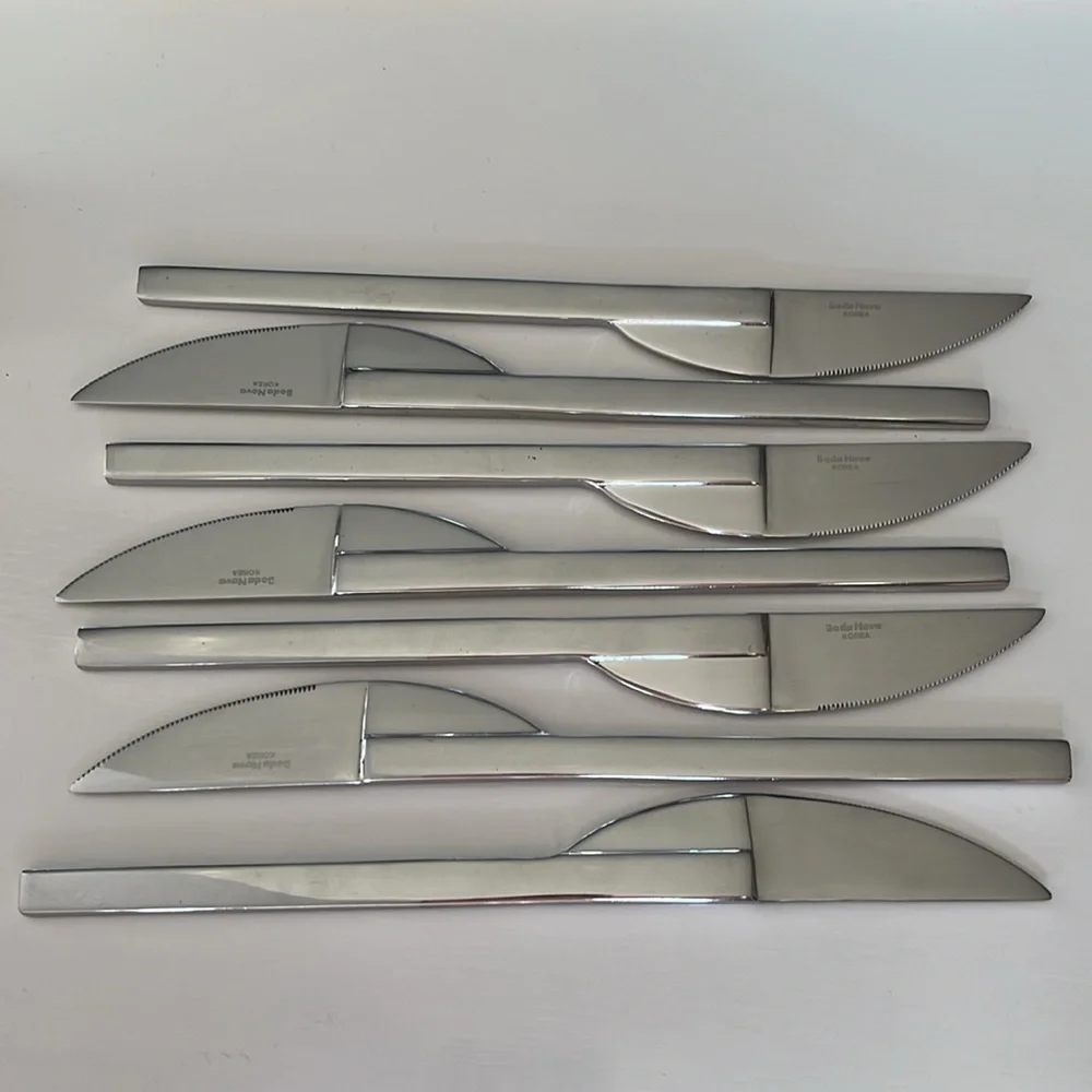 Vintage Boda Nova Stockholm pattern set of 7 Knives